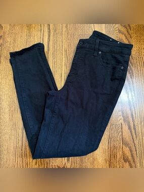 Talbots Slim Ankle Jean Black Denim Size 8